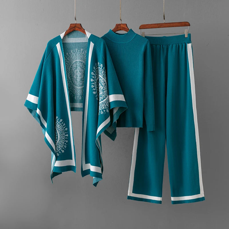 3 Piece Knit Set - Elegant Viretti Milano