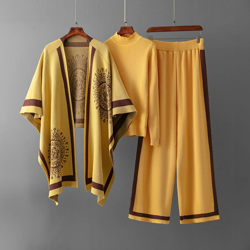 3 Piece Knit Set - Elegant Viretti Milano