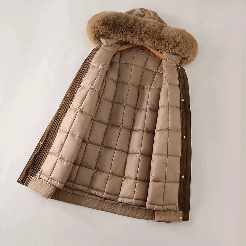 Snow Princess Coat With Faux Fur