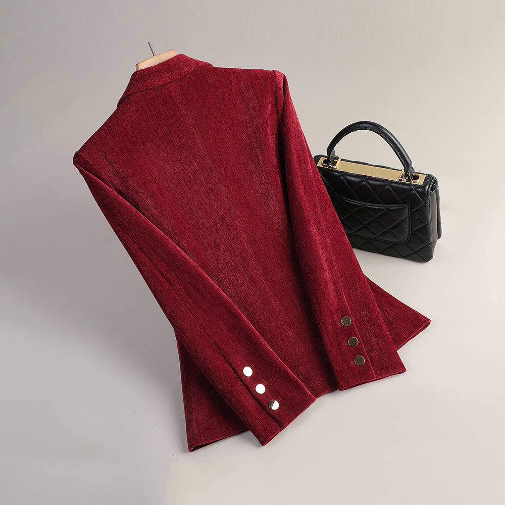 Velvet Blazer Slim Fit Tailored