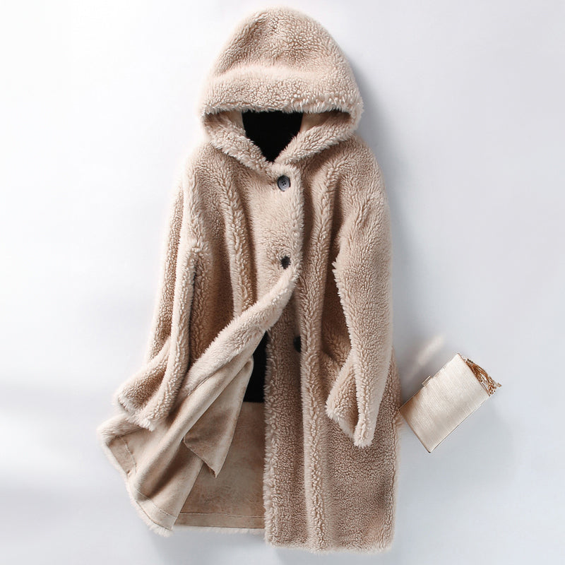 Teddy Coat Wool Blend Oversized