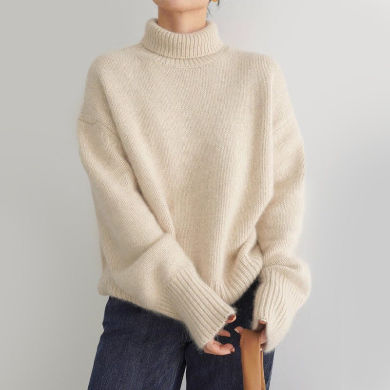 Soft Knit Turtleneck Sweater - Cozy Autumn Fit