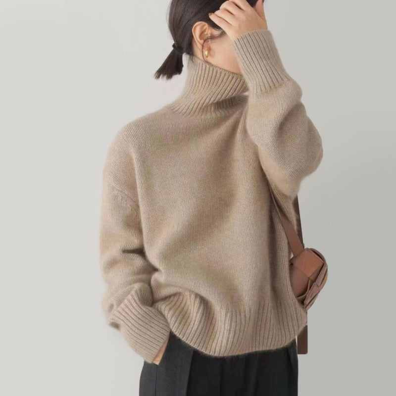 Soft Knit Turtleneck Sweater - Cozy Autumn Fit