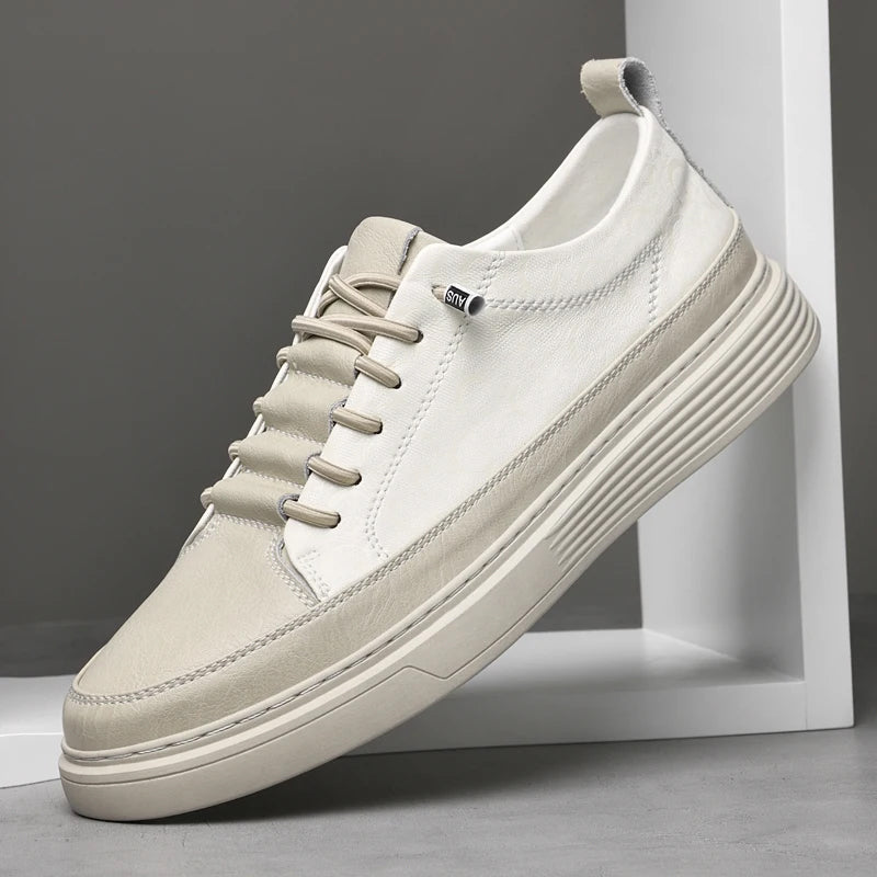 Italian Leather Sneakers – Minimalist Handcrafted Shoes