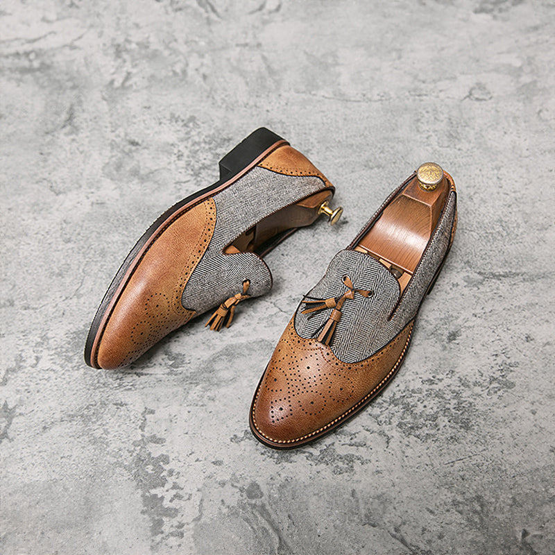 Italian Vintage Loafers | Elegant Men's Leather Footwear