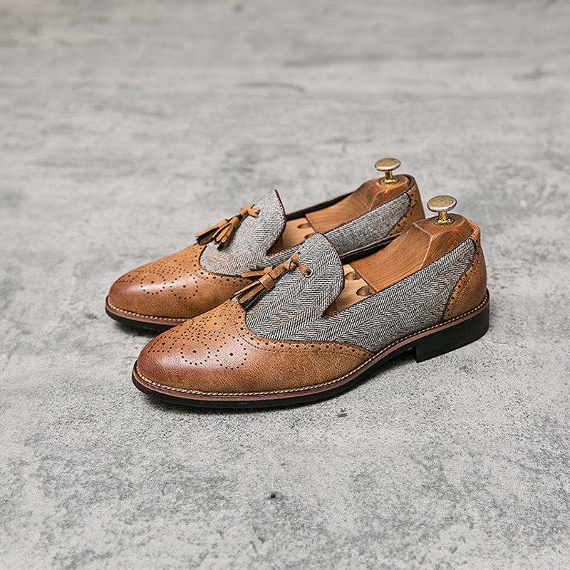 Italian Vintage Loafers | Elegant Men's Leather Footwear