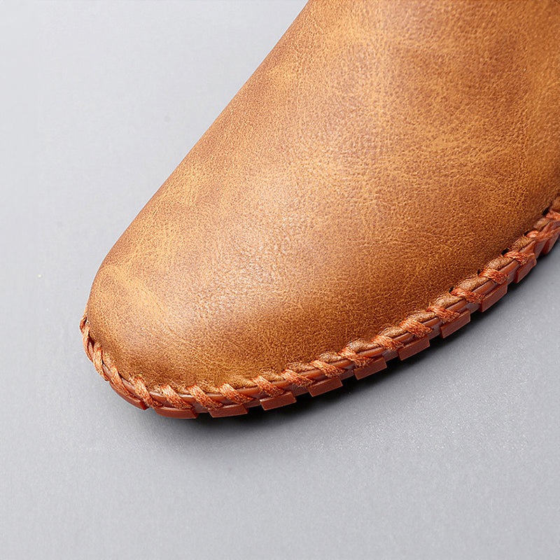 Leather Loafers Santorini | Classic Men's Slip On Shoes | Viretti Milano