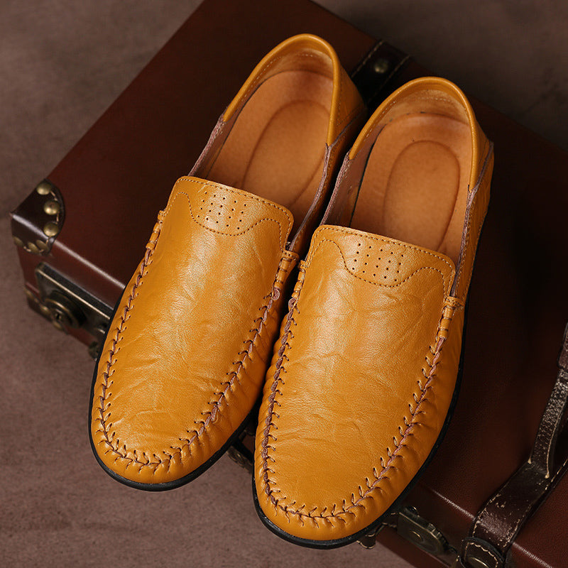Italian Leather Loafers | Stylish Green Slip-On Dress Shoes | Viretti Milano