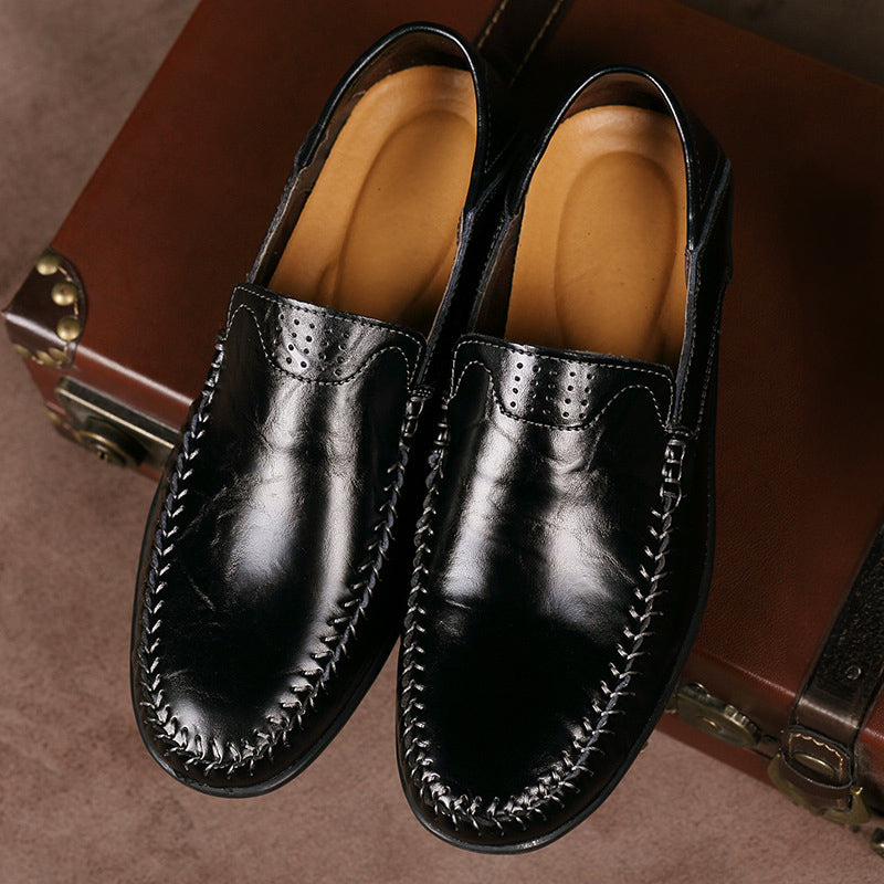 Italian Leather Loafers | Stylish Green Slip-On Dress Shoes | Viretti Milano