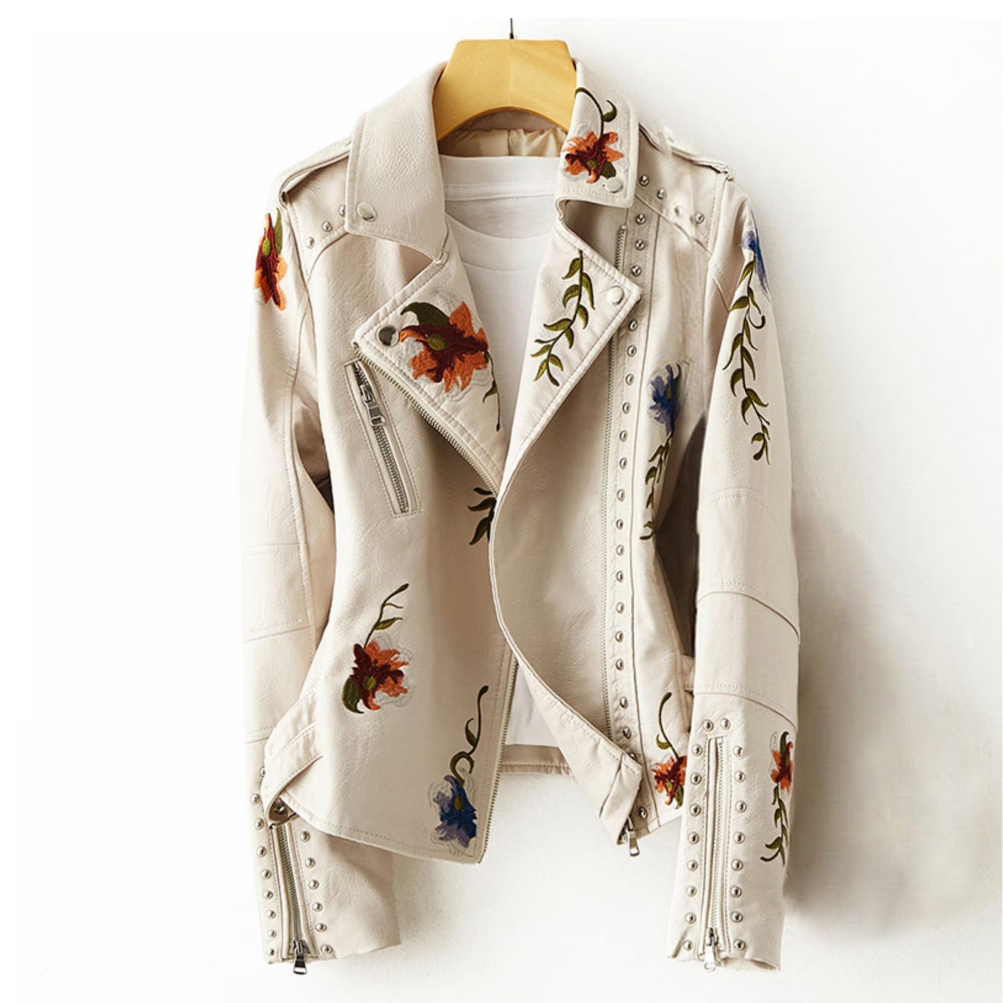 Retro Blossom Jacket | Floral Embroidered