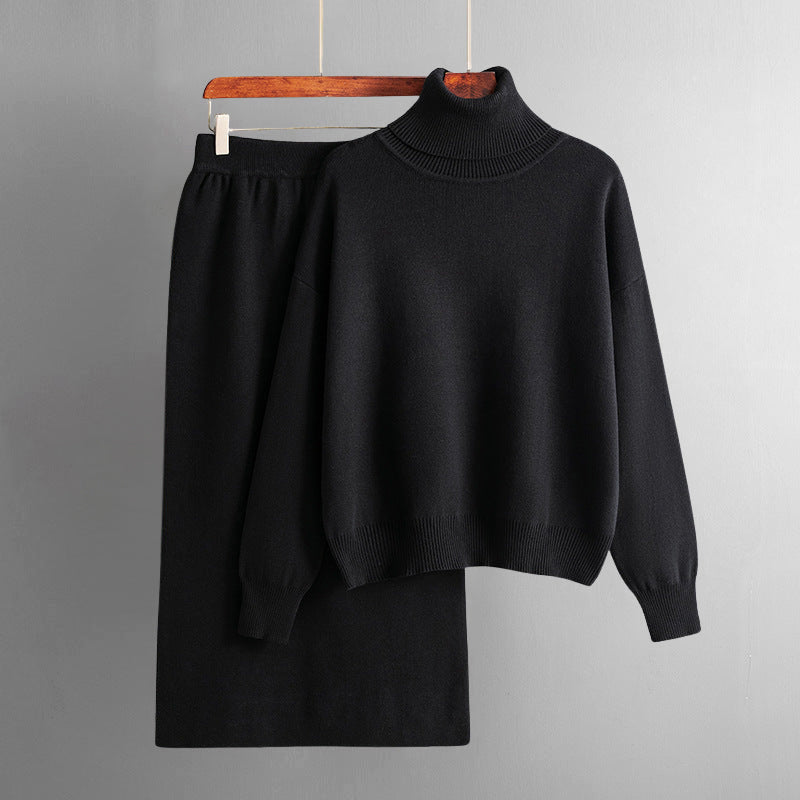 Urban Grace Set – Midi Skirt & Turtleneck