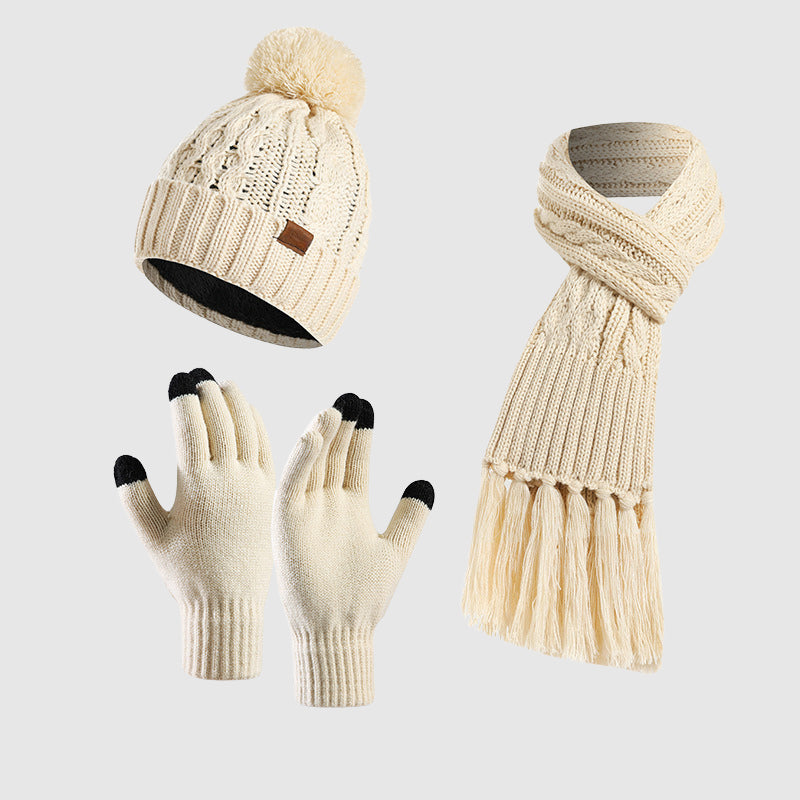 Winter Hat Scarf Gloves – Cozy Knitted Set
