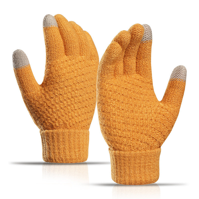 Touchscreen Winter Gloves – Knit Fleece Lined