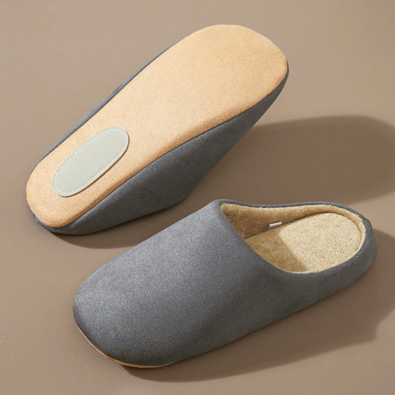 Women's Faux Suede Slippers - Plush Lined Comfort