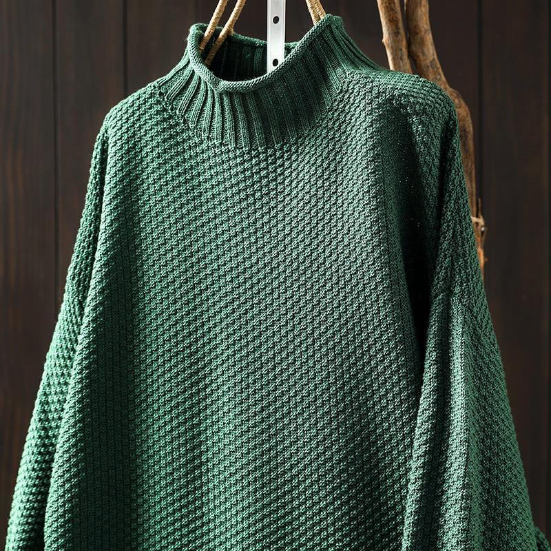 High Neck Sweater – Wool Blend