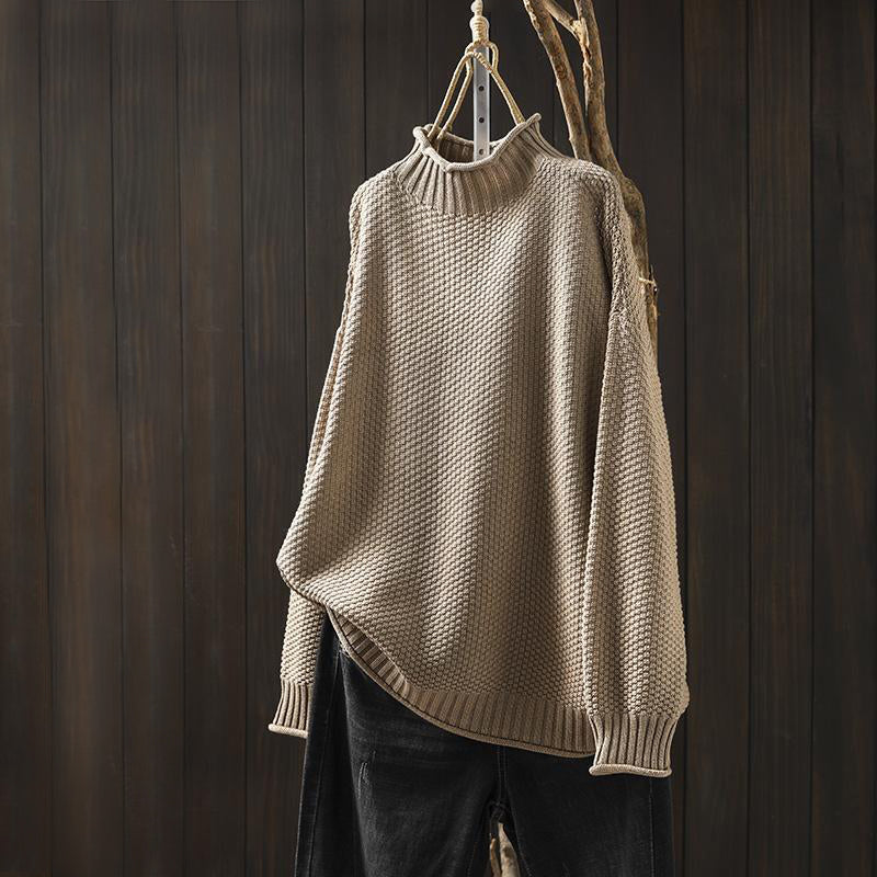 High Neck Sweater – Wool Blend