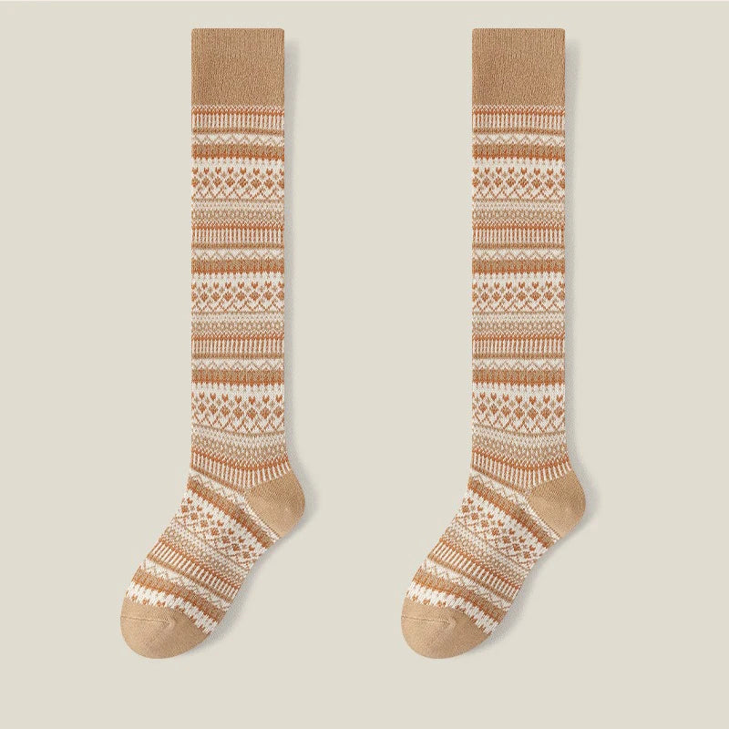 Women Knee-High Socks | Warm Cotton Blend
