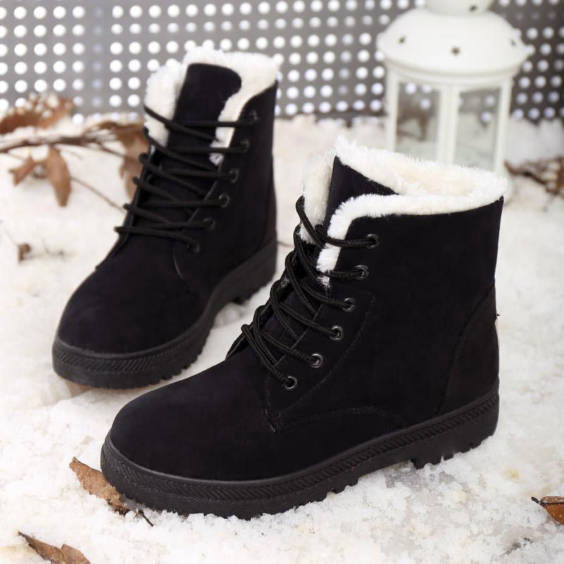 Winter Ankle Boots | Lace-Up Women’s