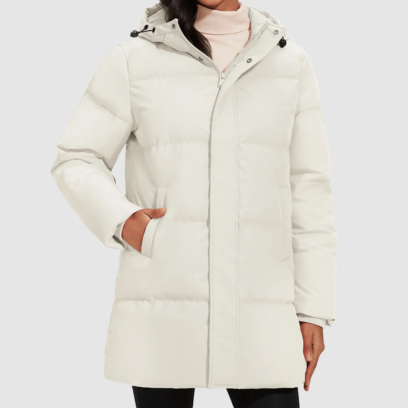 Women's Down Jacket – Quilted Puffer Coat