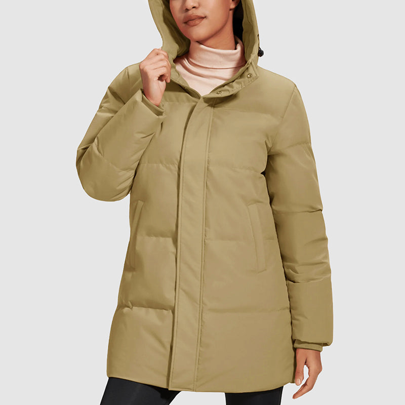 Women's Down Jacket – Quilted Puffer Coat
