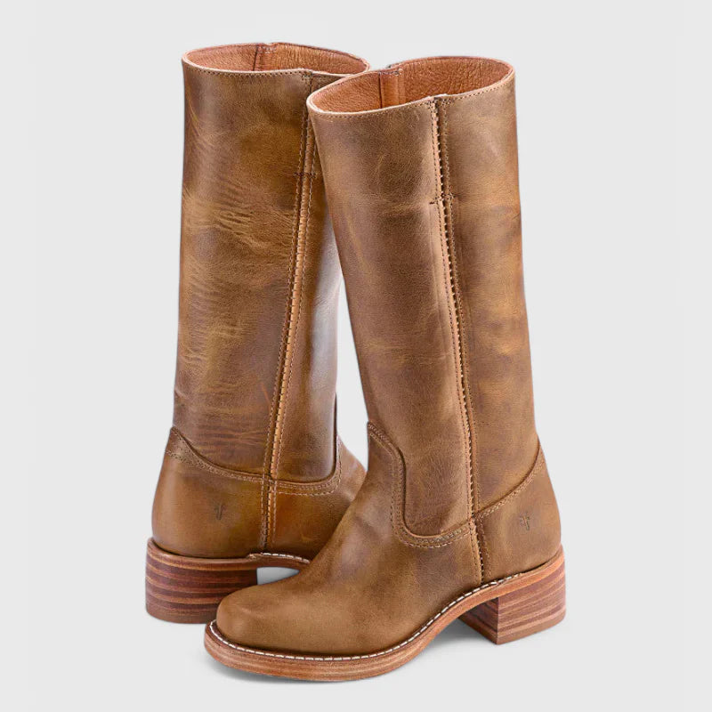 Women's Tall Western Boots with Square Toe