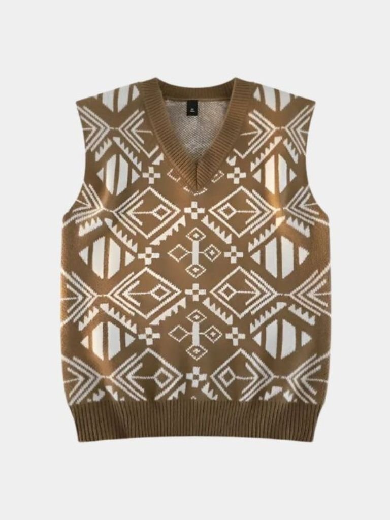 Vintage Knit Vest | Retro Knitwear Fashion