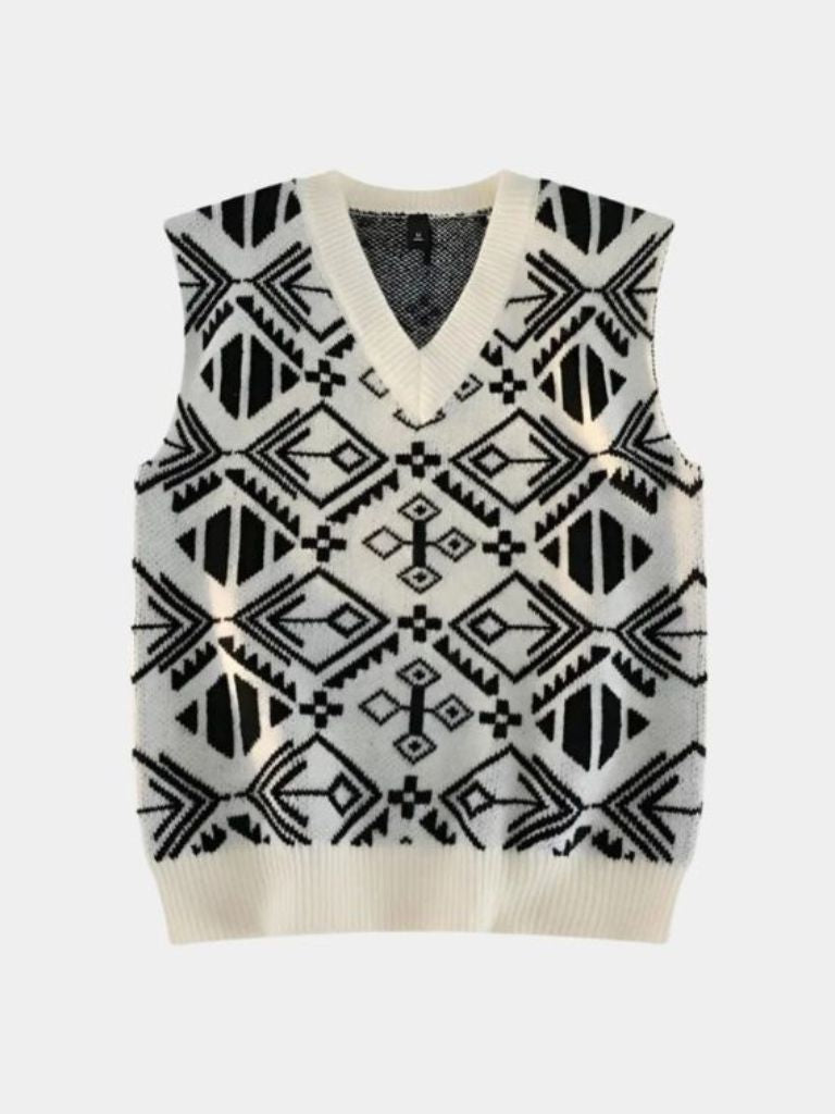 Vintage Knit Vest | Retro Knitwear Fashion