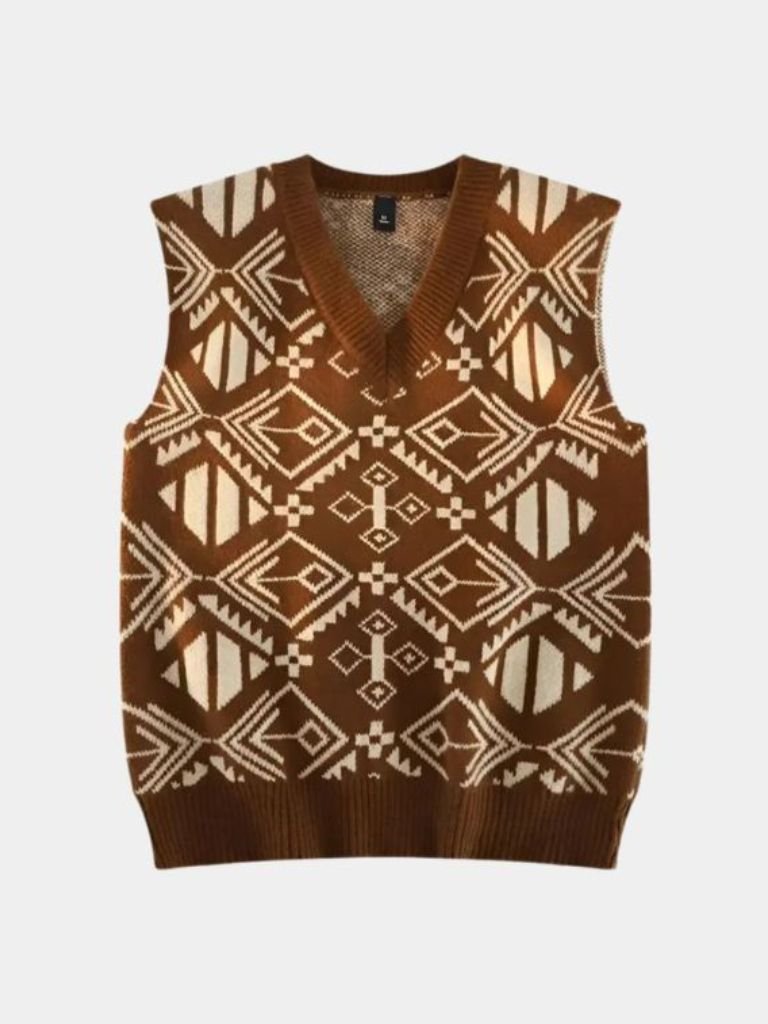 Vintage Knit Vest | Retro Knitwear Fashion