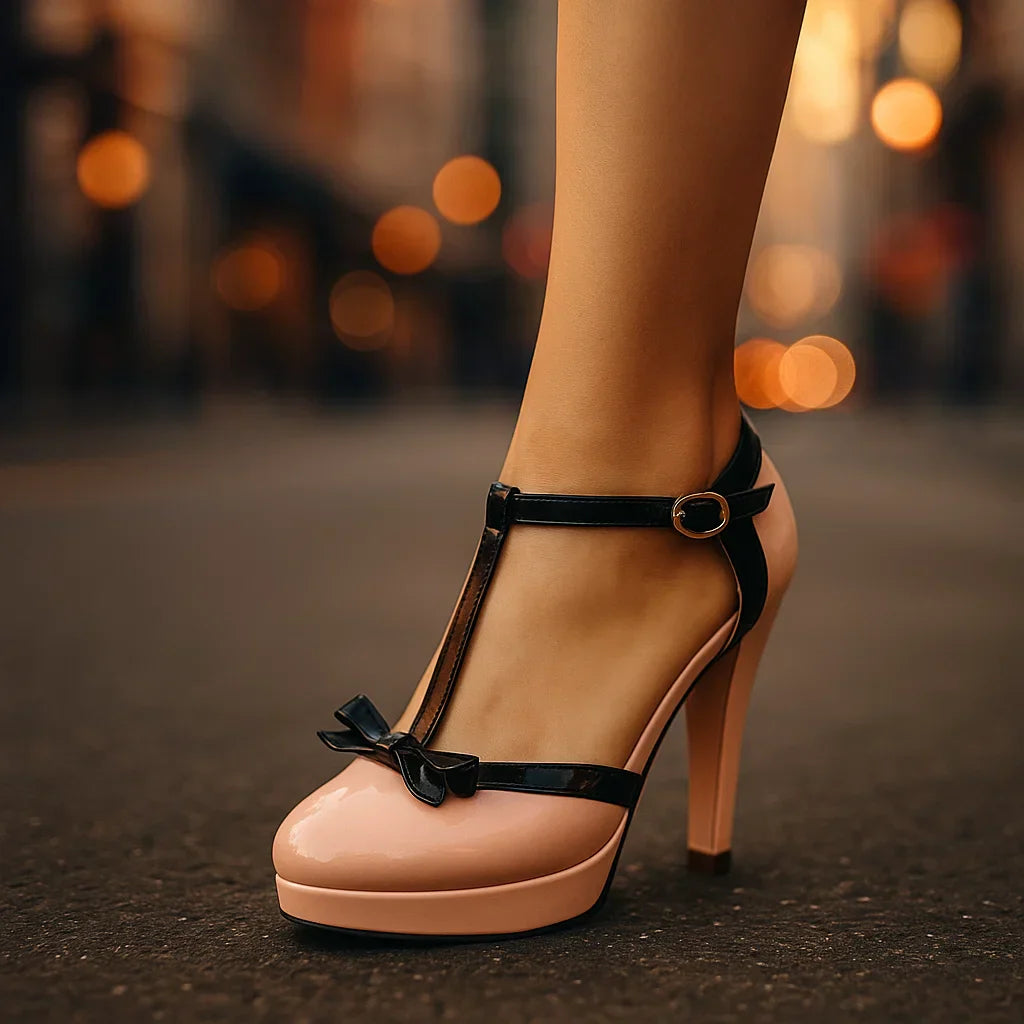 Bow Tie Heels | Cushioned Orthopedic Comfort