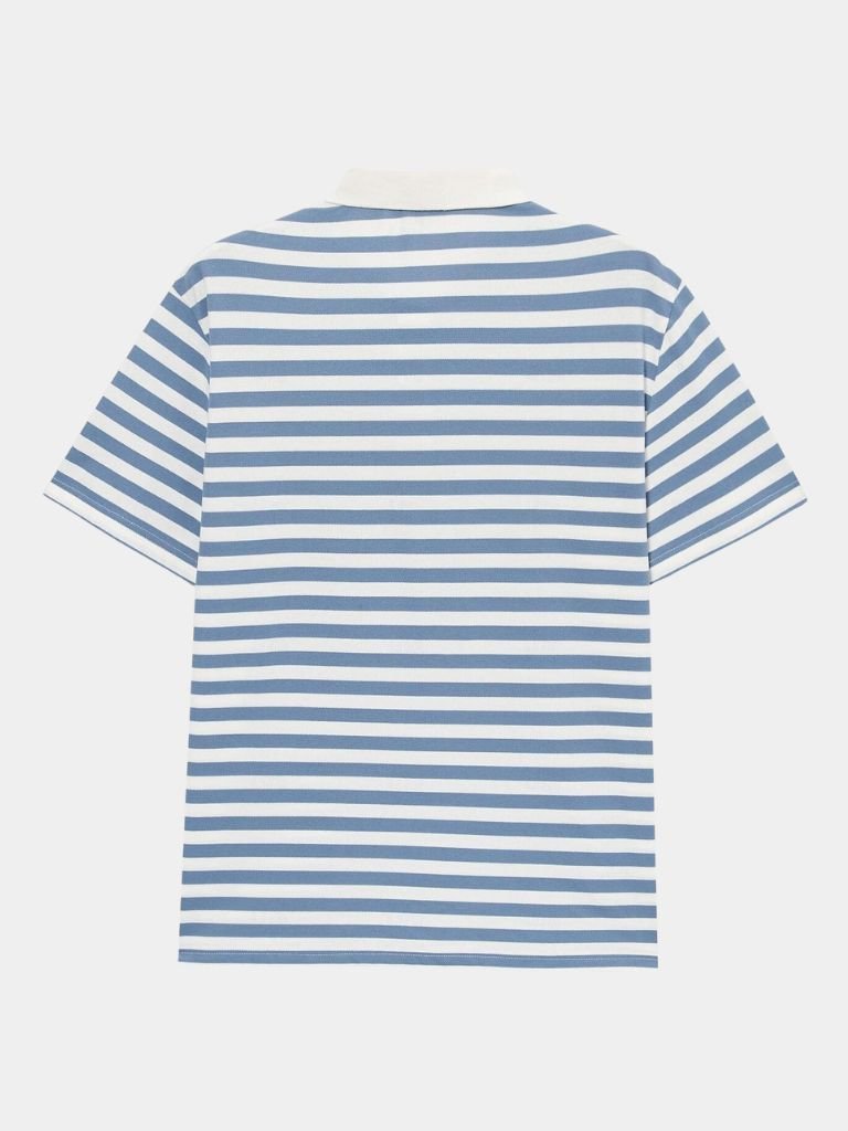 Aqua Nautical Polo – Classic Stylish Shirt