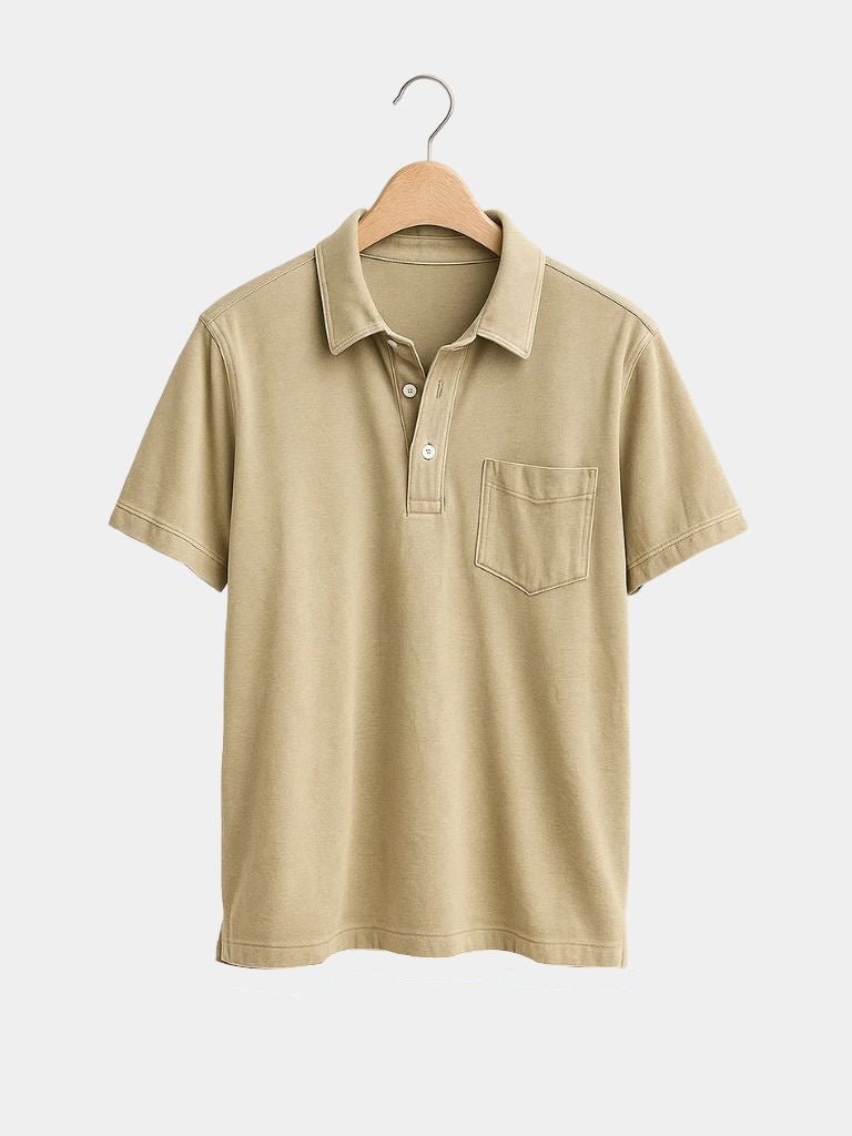 Blue Polo Shirt Classic Collar