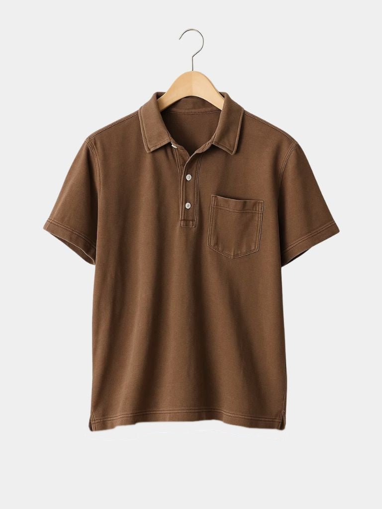 Blue Polo Shirt Classic Collar