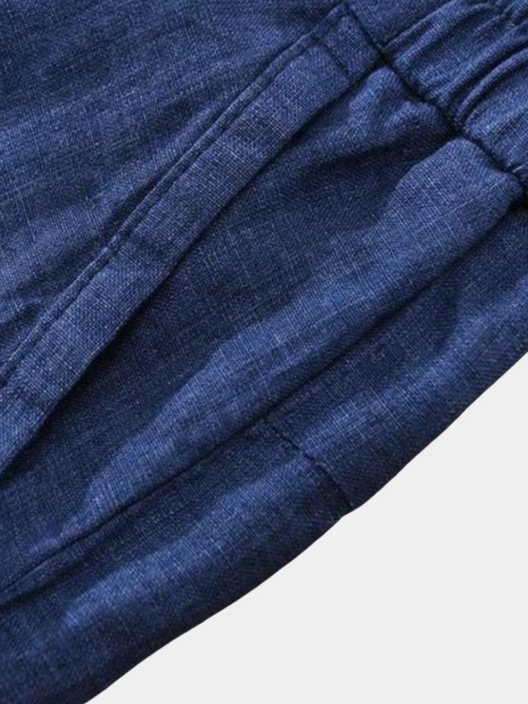 Linen Shorts - Bleu Horizon