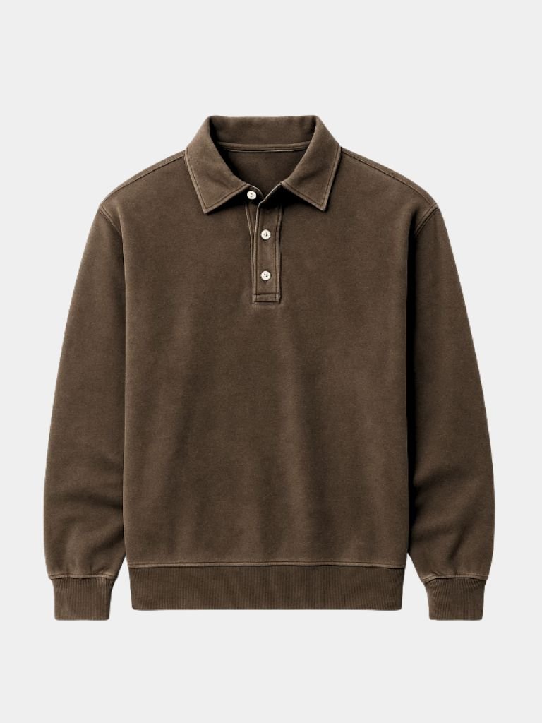 Long Sleeve Polo Shirt Canyon Mist