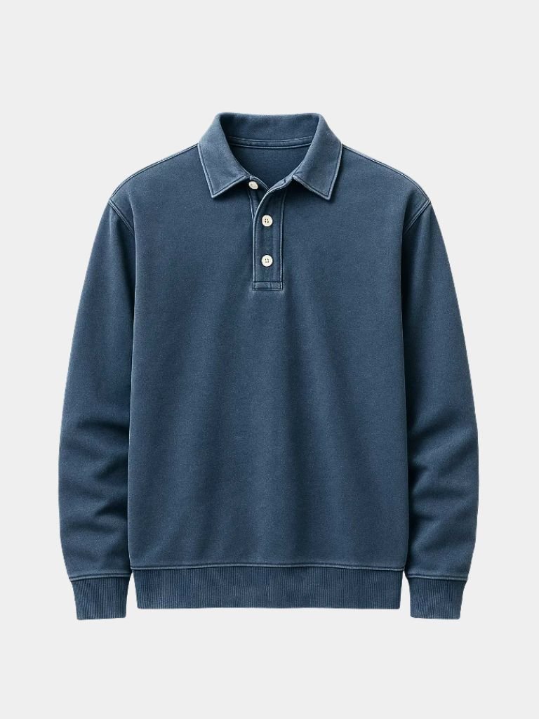 Long Sleeve Polo Shirt Canyon Mist