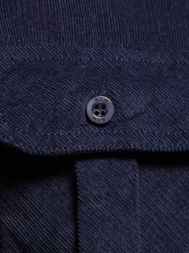 Corduroy Business Shirt | Refined Stitching