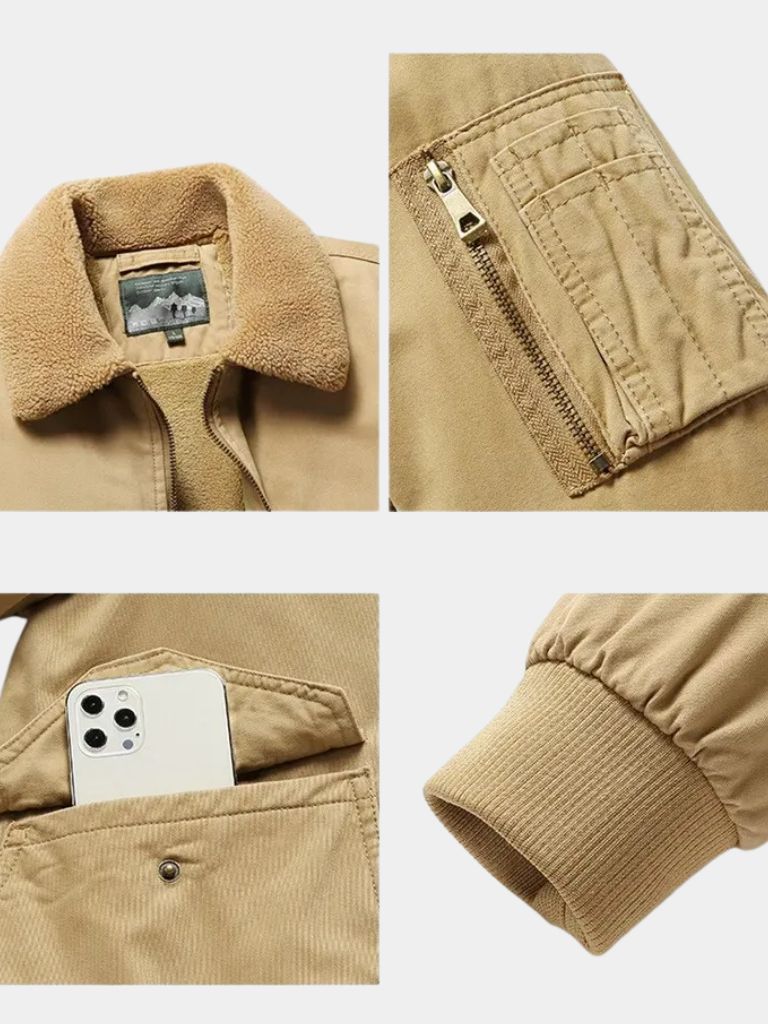 Casual Fleece Jacket - Classic Bomber
