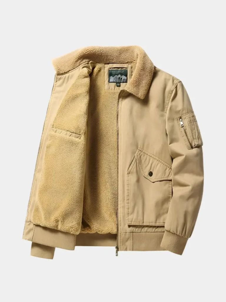 Casual Fleece Jacket - Classic Bomber