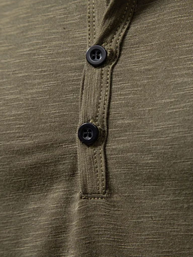 Long Sleeve Henley Premium Shirt