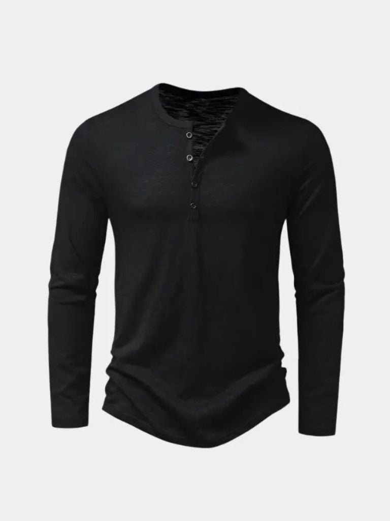 Long Sleeve Henley Premium Shirt