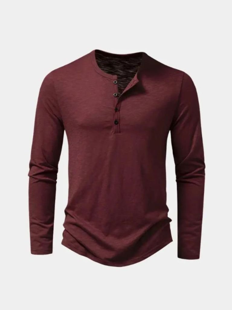 Long Sleeve Henley Premium Shirt