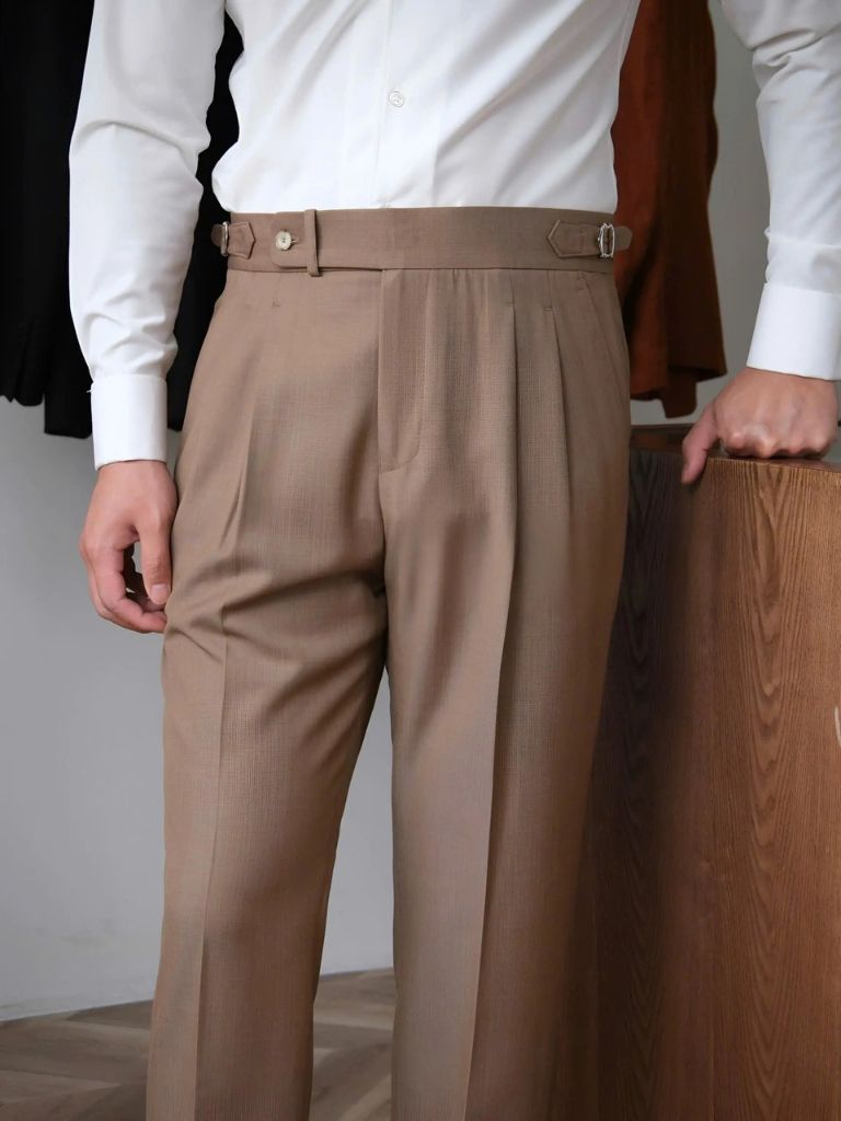 Genova Sidetab Pants – Luxury Tailored