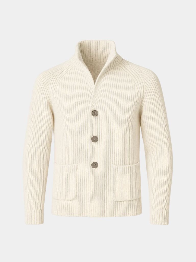 Button Knit Jacket | Classic Sophistication