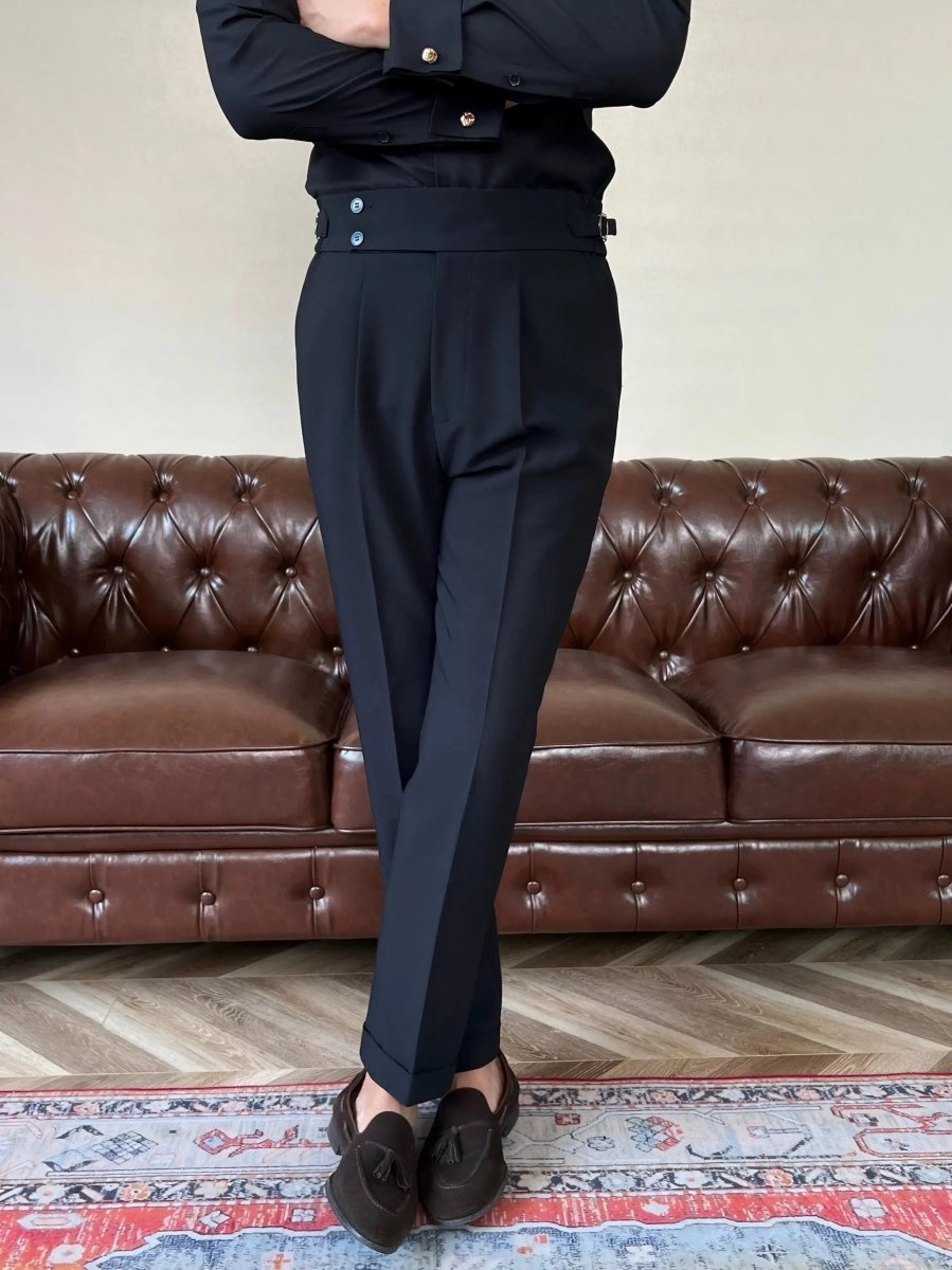 Elastic Side Tab Trousers Classic
