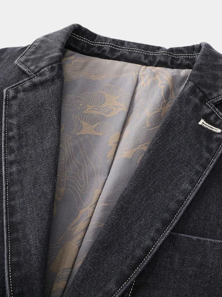 Denim Blazer Jacket | Classic Style