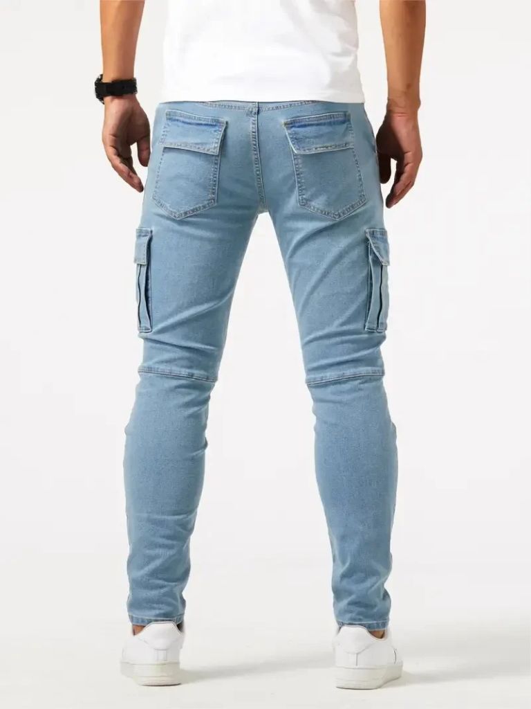 Denim Cargo Pants Comfortable Cotton Denim