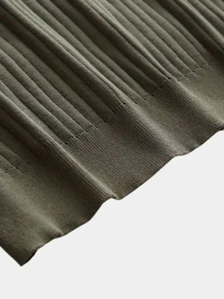 Open Collar Polo Sophisticated Casual Wear