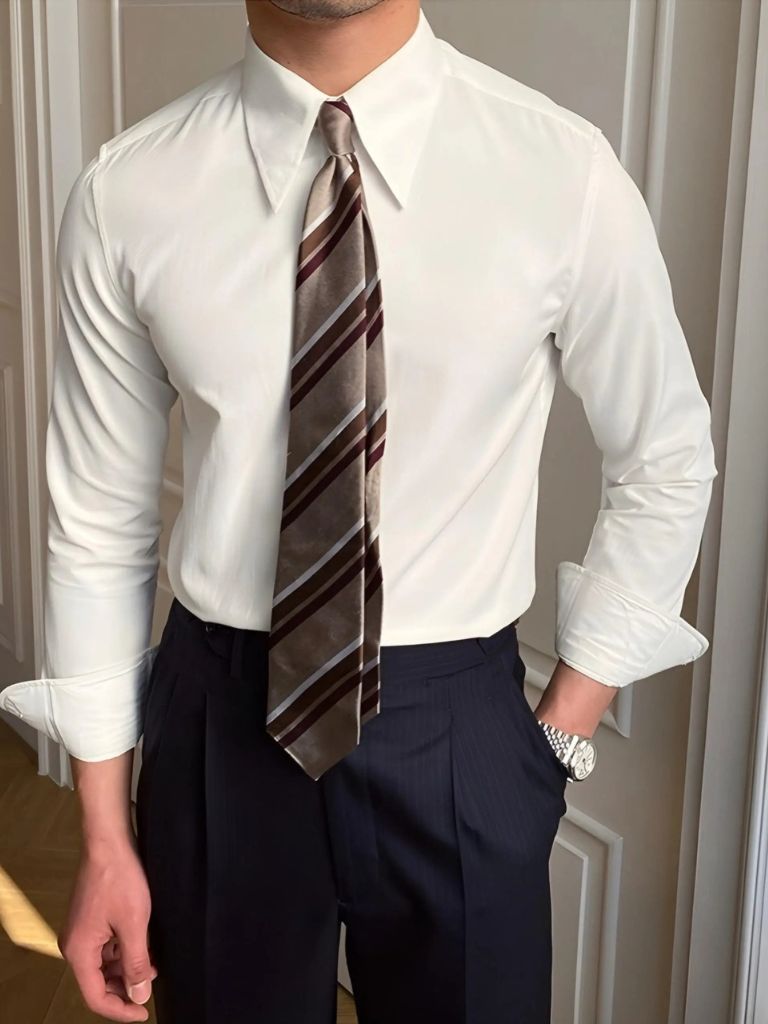 Spearpoint Collar Shirt – Premium Quality