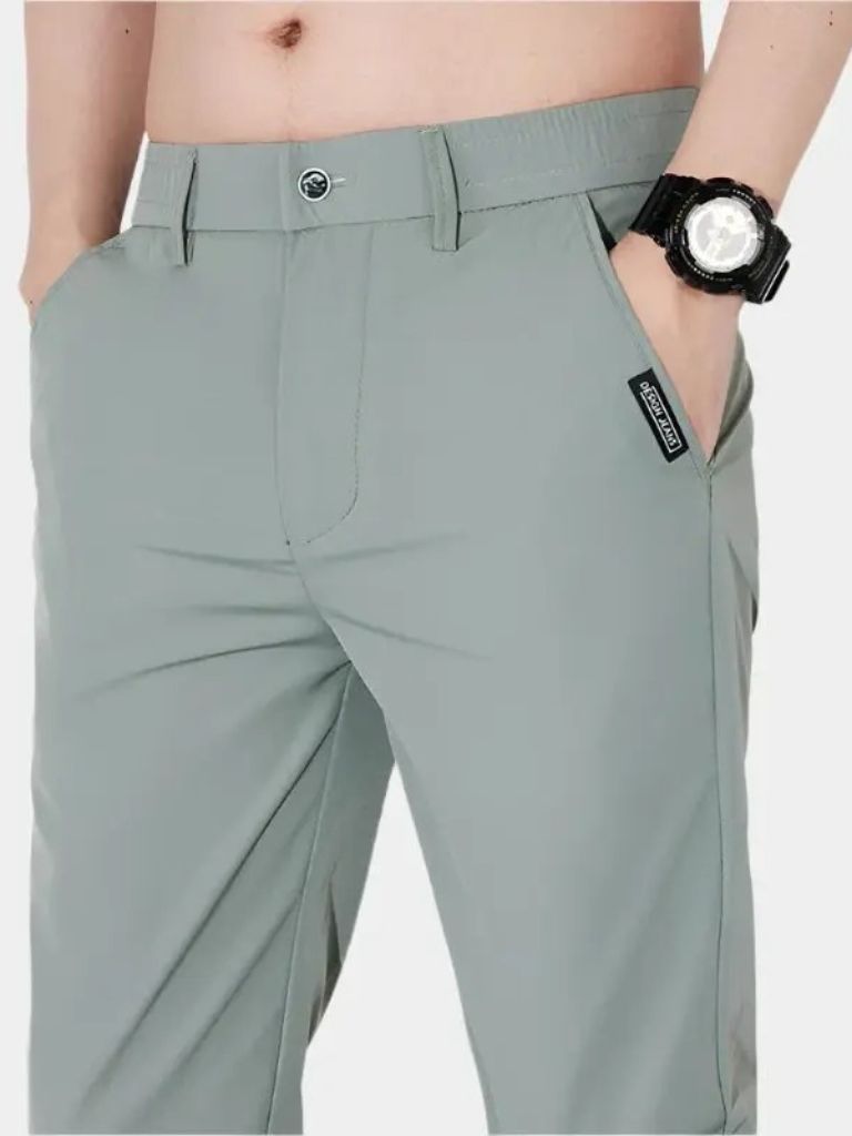 Essential Stretch Pants | Tailored Elastic Waist