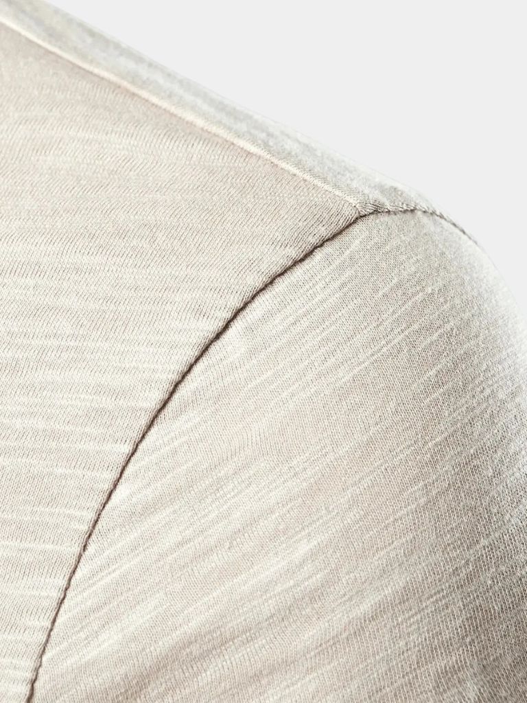 Casual Henley T-Shirt – Soft Cotton Classic